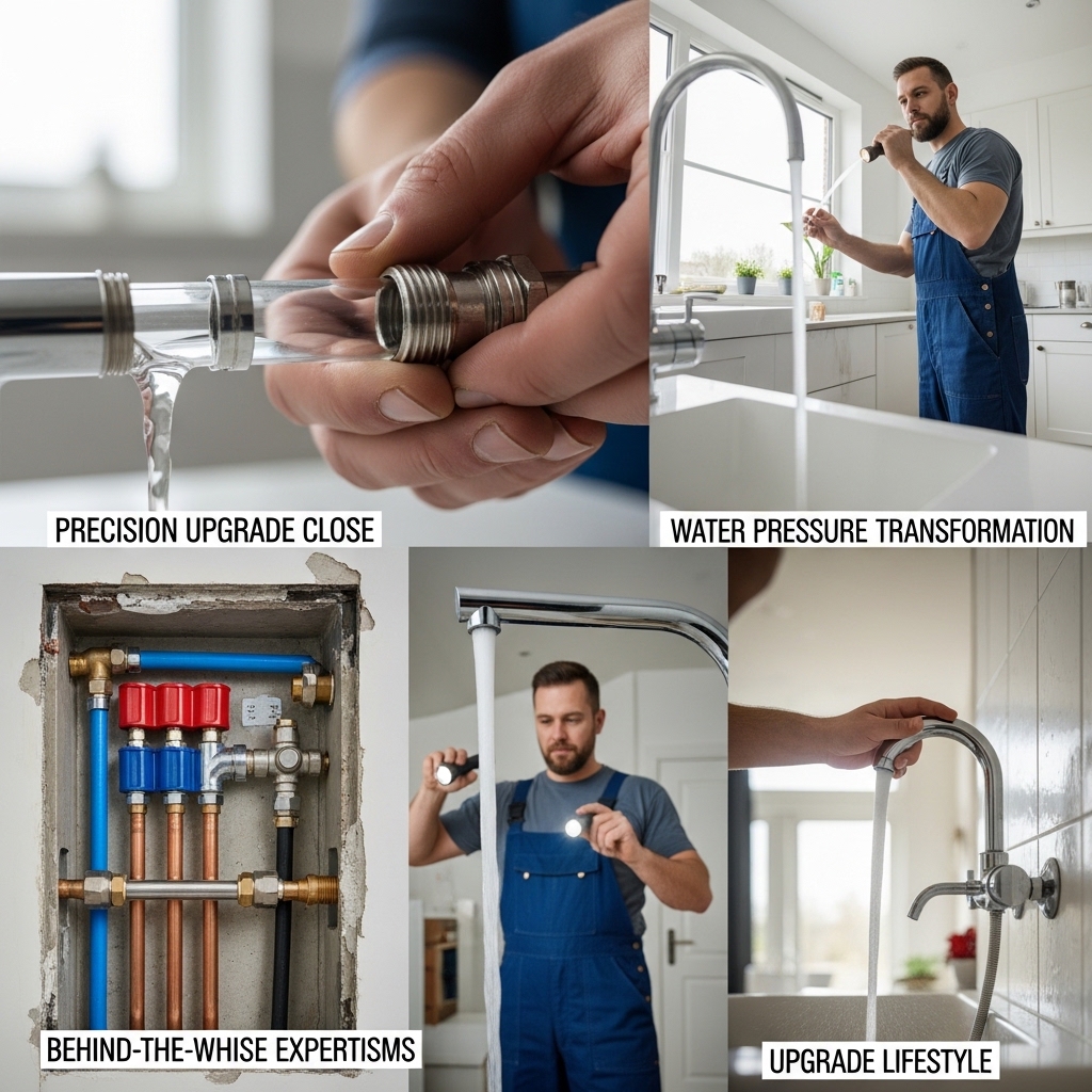 Plumbing Installation and Upgrades Keeping your home’s plumbing running smoothly takes more than quick fixes. At Dothan Plumbing Co., we handle complete installations, fixture upgrades, and water pressure improvements with care. Our local plumbers deliver professional service that improves comfort, adds value, and keeps your home worry-free for years. You’ll notice the difference in every turn of the tap. • Remodel and fixture upgrades: We install new sinks, faucets, and showers that not only look great but perform perfectly for your daily use. • Water pressure solutions: Fix weak or uneven flow and enjoy steady, strong pressure in every room, from your kitchen to your bathroom. • Full plumbing installations: Get expert system setup with quality materials, safe connections, and long-lasting reliability you can trust.